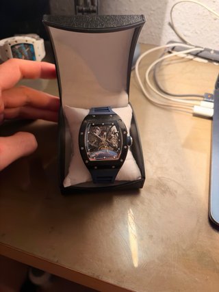 Reloj  Hombre Negro y Azul