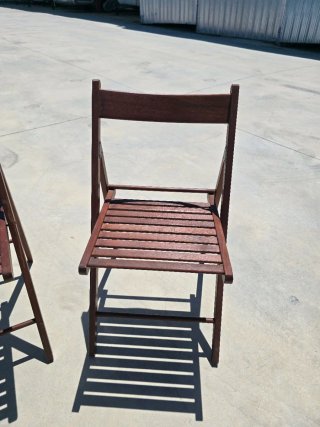 2 Sillas Plegables Madera Marrón ☎️683469031☎️