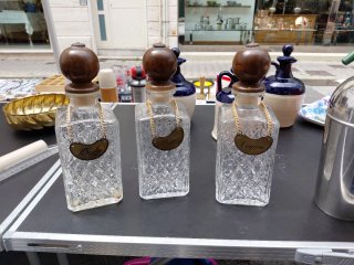 Set 3 Bottiglie Liquore Whisky Cognac Gin