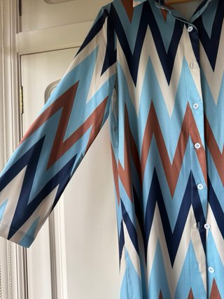 Vestido camisero estampado S