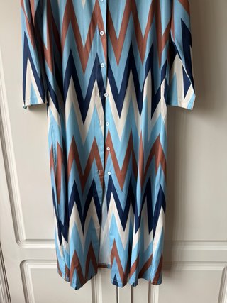 Vestido camisero estampado S