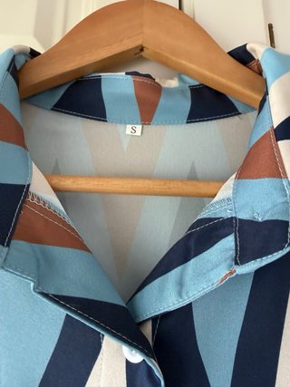 Vestido camisero estampado S