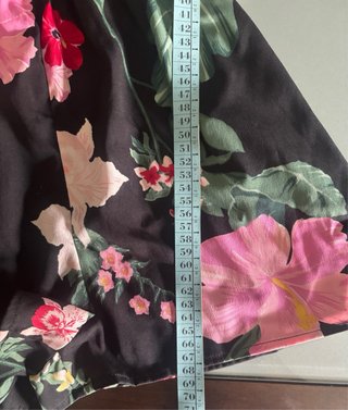 Vestito pantalone corto Terranova fiori nero XS