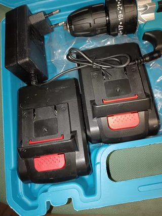 Taladro Podofo percutor 21V con 2 baterias