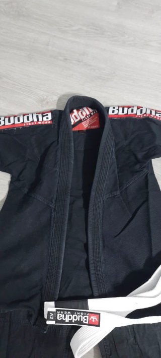 Kimono Jiu Jitsu Buddha Negro Talla A2
