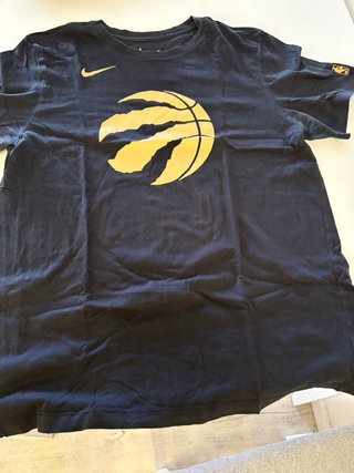 Camiseta Nike Toronto Raptors Negra Dorada
