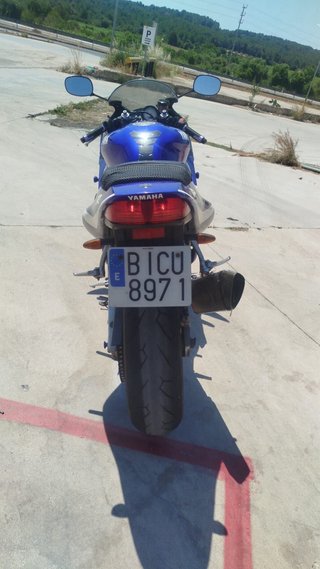 Yamaha R6 Sportbike Azul