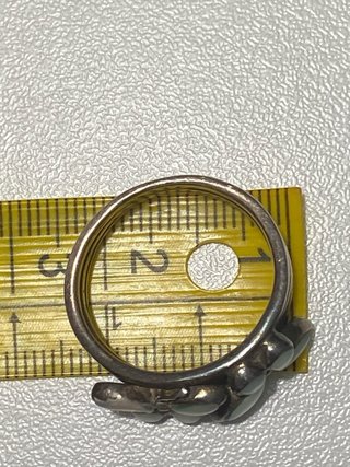 Anillo Plata con Piedras Rosas y Blancas