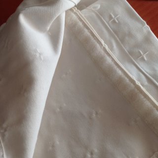 Cortina Stor Plegable Loneta Blanca