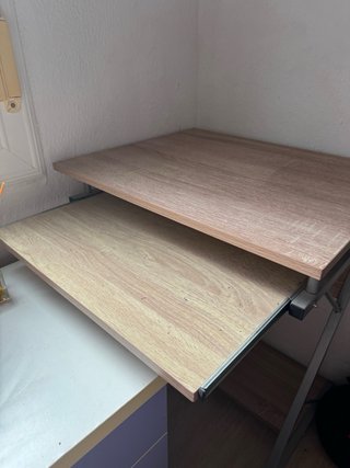 Mesa/Escritorio auxiliar madera y metal