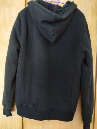 Chaqueta sudadera hombre calentita azul marino