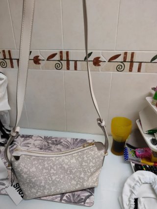Bolso Tous Beige y Dorado,bandolera pequeña