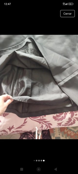 Traje de fiesta verde y negro,puesto un rato