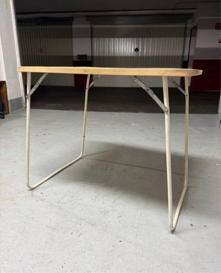 Mesa plegable madera y metal