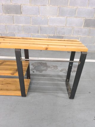 Consola industrial madera y metal 120 cm