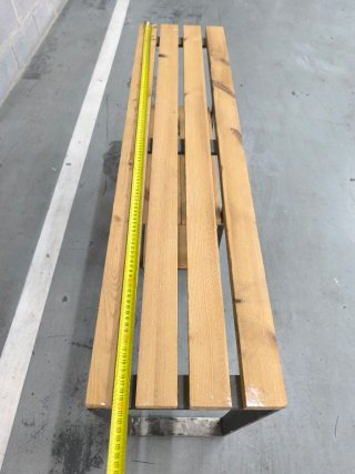Consola industrial madera y metal 120 cm