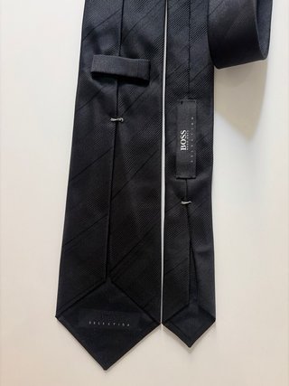 Corbata Boss Seda Negra