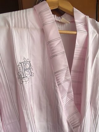 Pijama Largo Rayas Verano con bata a juego