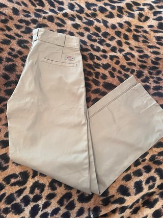 Pantalón Dickies Chino Pinzas Beige vestir