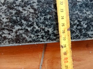 Losas de granito negro