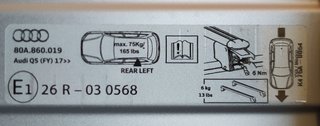 Baca, barras de techo Audi Q5 (FY)