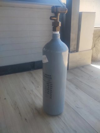 Botella alta presión CO2 vacía