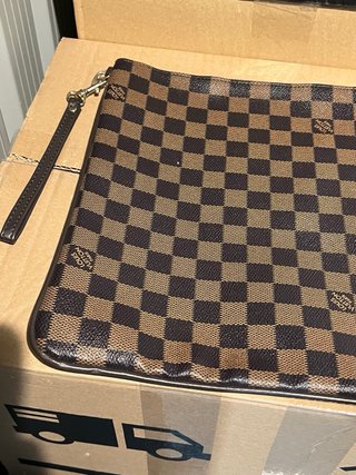 Funda LV Estampado Cuadros Marrones Morocco