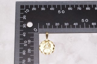 MEDALLA QUERUBÍN-RELOJ, ORO 18K/1.7g