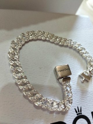 Pulsera Pandora Plata con Circonitas16cm