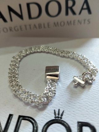 Pulsera Pandora Plata con Circonitas16cm