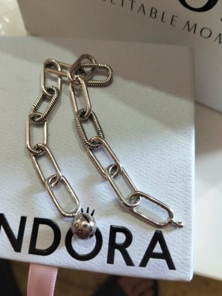 Pulsera Pandora eslabones plata