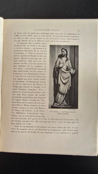 Libro antiguo de arte en francés. 1914.