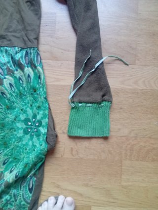 Vestido Desigual Marrón y Verde