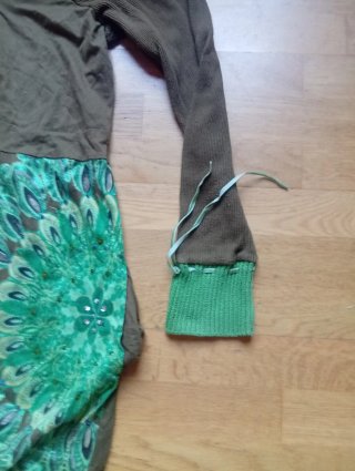 Vestido Desigual Marrón y Verde