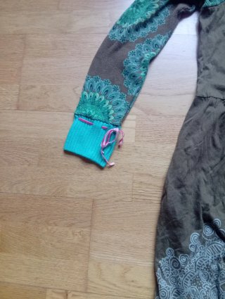 Vestido Desigual Marrón y Verde
