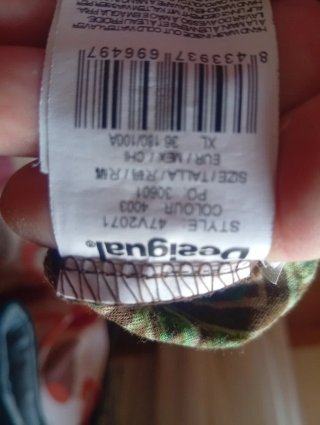 Vestido Desigual Marrón y Verde