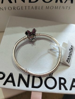 Pulsera Pandora Minnie Mouse Rosa Plata