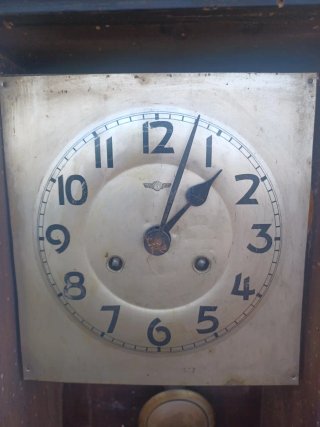 Reloj de péndulo Cole antiguo para restaurar