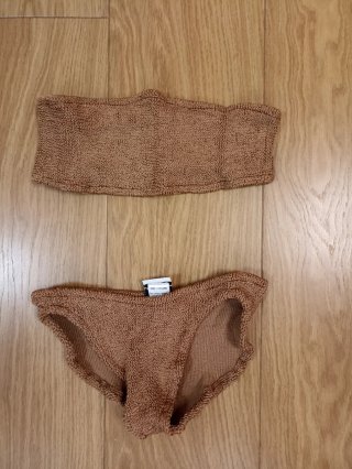 Bikini Hunza G Marrón Talla Única