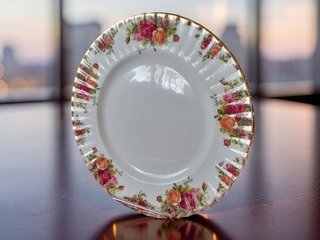 3 platos 26 cm Royal Albert Old Country Roses