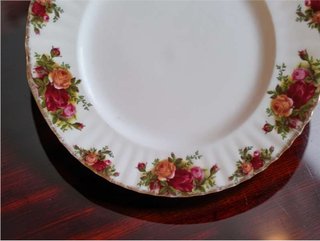 3 platos 26 cm Royal Albert Old Country Roses