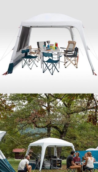 Carpa Quechua Blanca y Turquesa