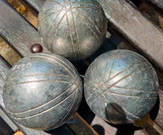 3 sfere da bocce Boule bleue inox 115 72 710