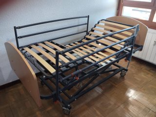 Cama articulada madera y metal