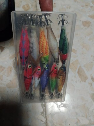 Señuelos para calamares y chocos (eging)