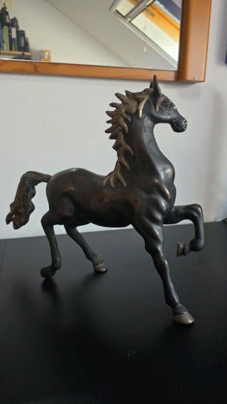 Caballo de Bronce Decorativo Antiguo