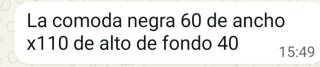 Cómoda negra y gris