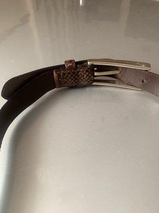 Cinturón Roberto Bellido Piel Marrón Serpiente