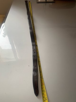 Cinturón Roberto Bellido Piel Marrón Serpiente