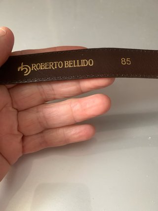Cinturón Roberto Bellido Piel Marrón Serpiente